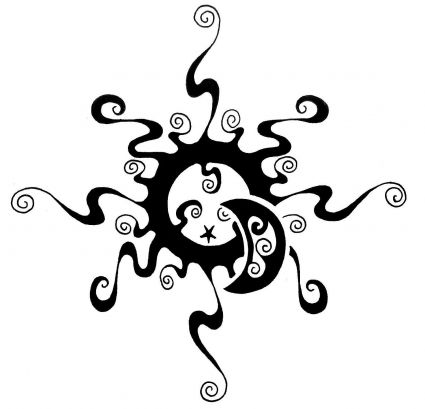 Tribal Sun Free Image Tat